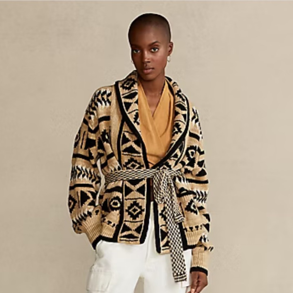 NWT size L Belted Shawl collar Cardigan.Polo Ralph  LAST PRICE DROP TO LIKERS